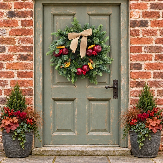 Winter Fruits Wreath - 10" - image 2