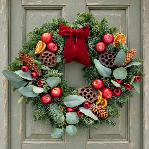 Winter Fruits Wreath - 14" - image 1