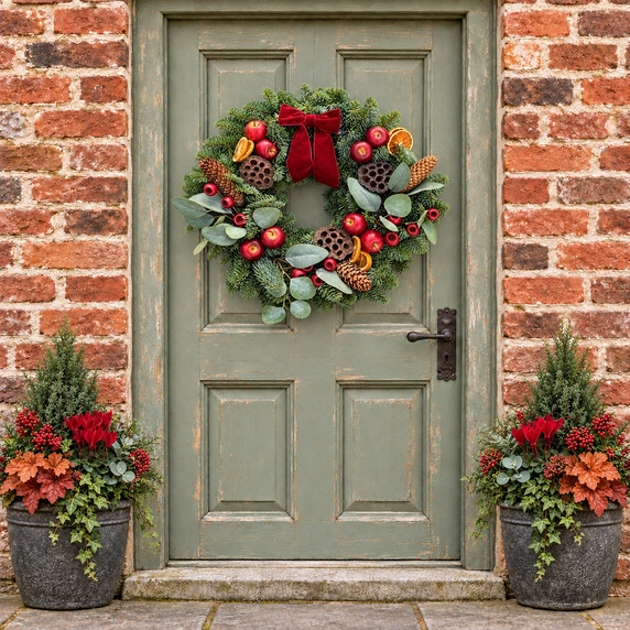 Winter Fruits Wreath - 14" - image 2