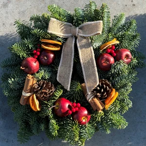 Winter Fruits Wreath - 14"