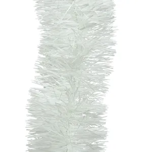Winter White Tinsel Ø10cm