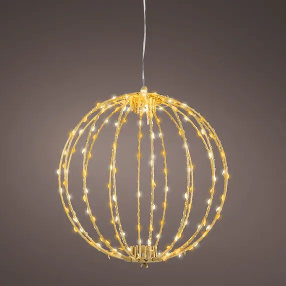 Wire Hanging Micro LED Globe - 28cm