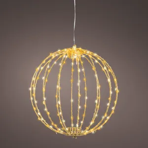 Wire Hanging Micro LED Globe - 28cm