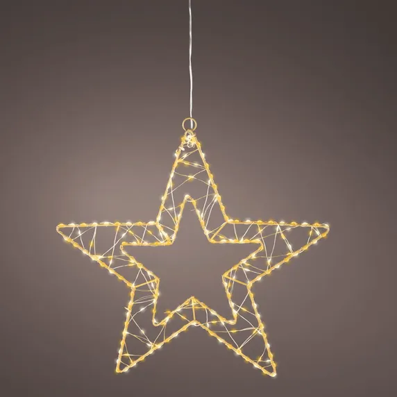 Wire Hanging Micro LED Star - 38cm
