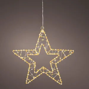 Wire Hanging Micro LED Star - 38cm