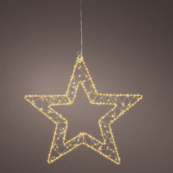 Wire Hanging Micro LED Star - 58cm