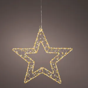 Wire Hanging Micro LED Star - 58cm