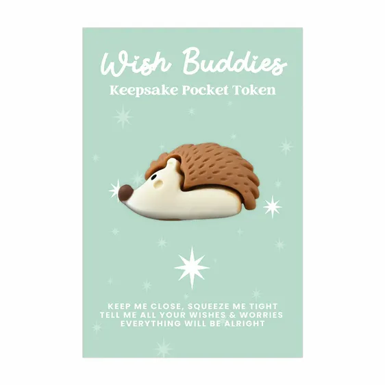 Wish Buddies Pocket Token - Hedgehog
