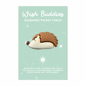 Wish Buddies Pocket Token - Hedgehog