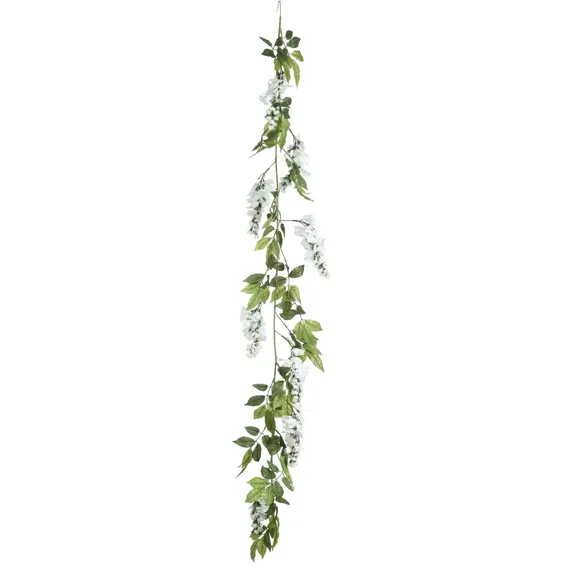 Wisteria Artificial Garland - White - image 2