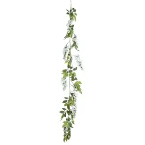 Wisteria Artificial Garland - White - image 2