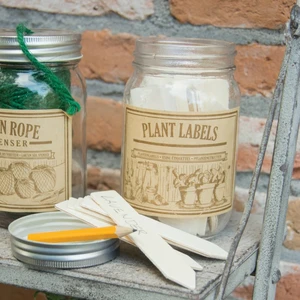 Wooden Plant Label Jar - image 1