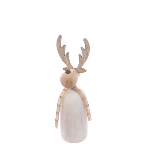 Wooden Reindeer Figurine - Medium