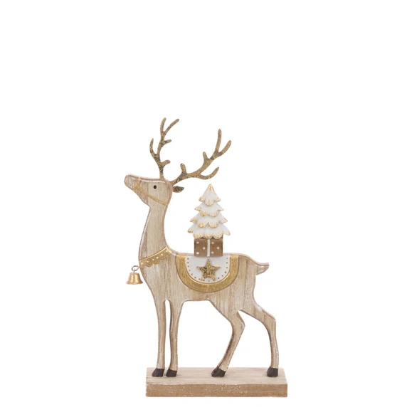 Wooden Reindeer Ornament - Medium
