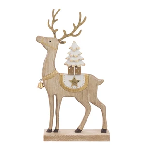 Wooden Reindeer Ornament - Large