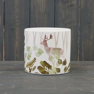Woodland Stag Print Pot Ø12cm