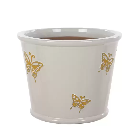 Woodlodge Yellow Butterfly Pot 25cm