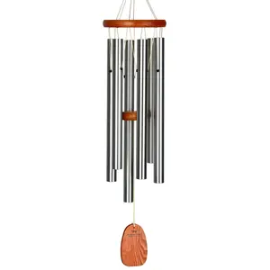 Woodstock Chimes Amazing Grace Silver Windchime - Medium - image 1