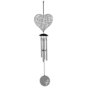Woodstock Chimes Flourish Heart Windchime