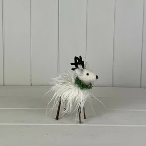 Wooly Reindeer Figurine