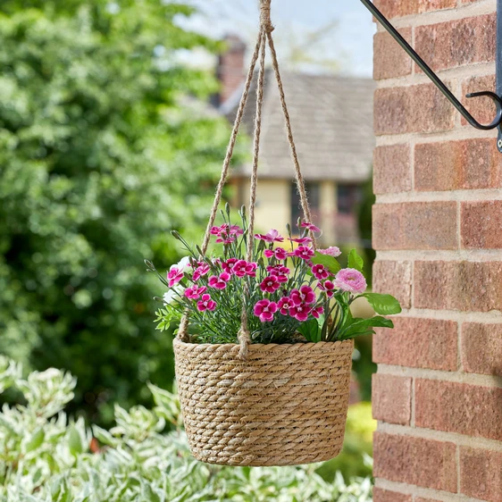 Woven Jute Hanging Basket - image 1