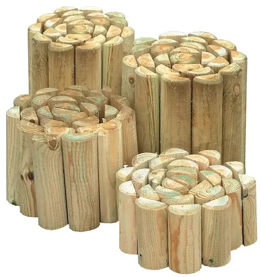 Zest Log Roll Edging - 30cm Tall - image 2