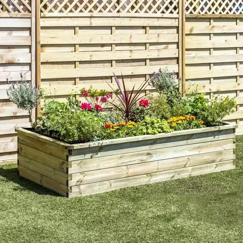Zest Large Sleeper Raised Bed - Cowell's Garden Centre | Woolsington