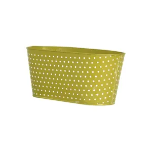 Zinc Oval Polka Dot Planter - image 2
