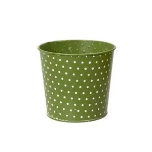 Zinc Round Polka Dot Planter - image 1