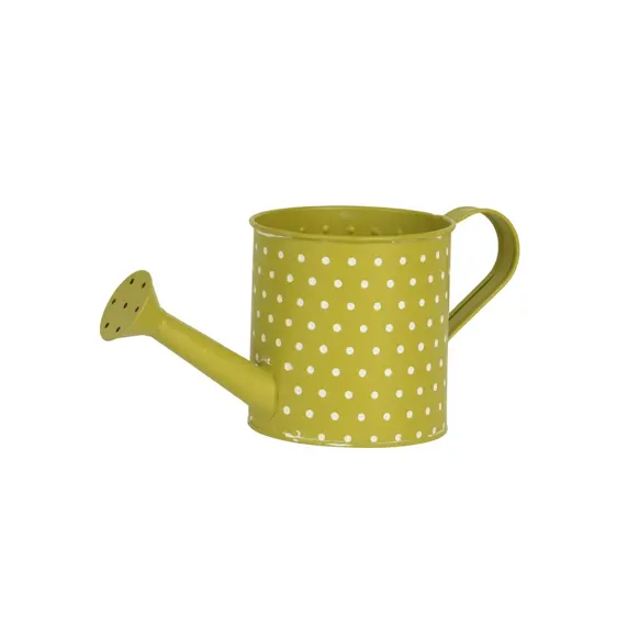 Zinc Watering Can Polka Dot Planter - image 2