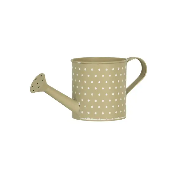 Zinc Watering Can Polka Dot Planter - image 3