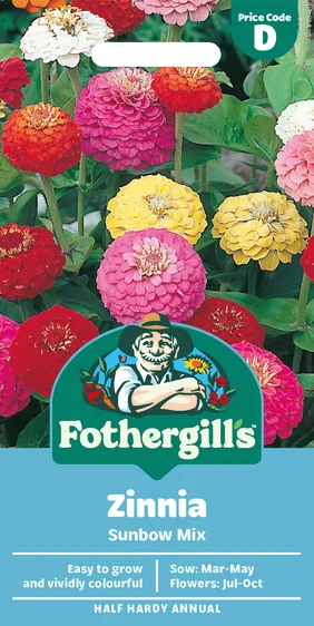 Zinnia Sunbow Mixed - image 1