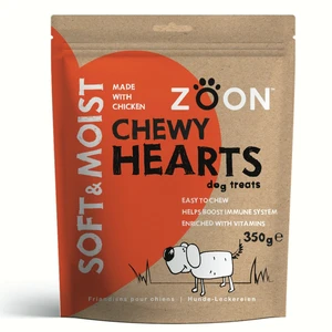 Zoon Soft & Moist Dog treats - Chicken Chewy Hearts